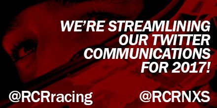RCR3TDillon's tweet photo. We’re centralizing all of RCR’s XFINITY team accounts for 2017! To continue receiving RCR-related news &amp; updates, give @RCRNXS a follow. https://t.co/kbI45PStrd