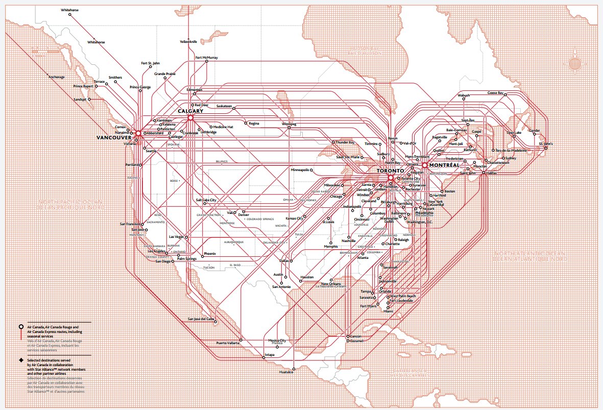 larrylarry's tweet photo. I do love @AirCanada's new route network diagrams https://t.co/yhyuu3yr8s