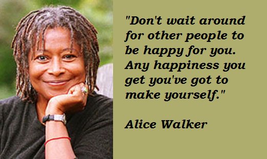 Happy Birthday to novelist, poet and activist Alice Walker.  She turns 73 today.  
