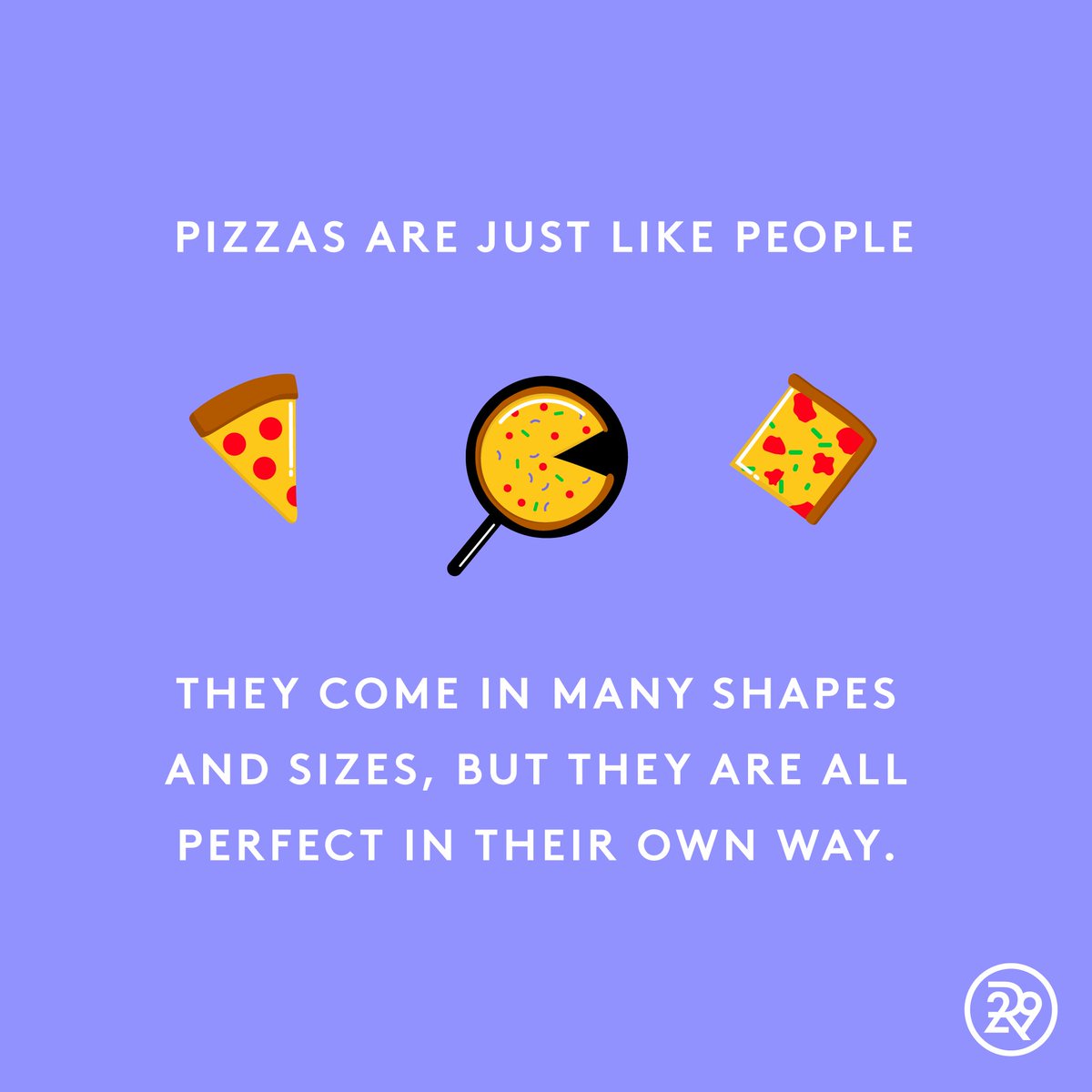 Refinery29's tweet photo. RT if you're like a pizza #NationalPizzaDay https://t.co/ydviY5q6Ny