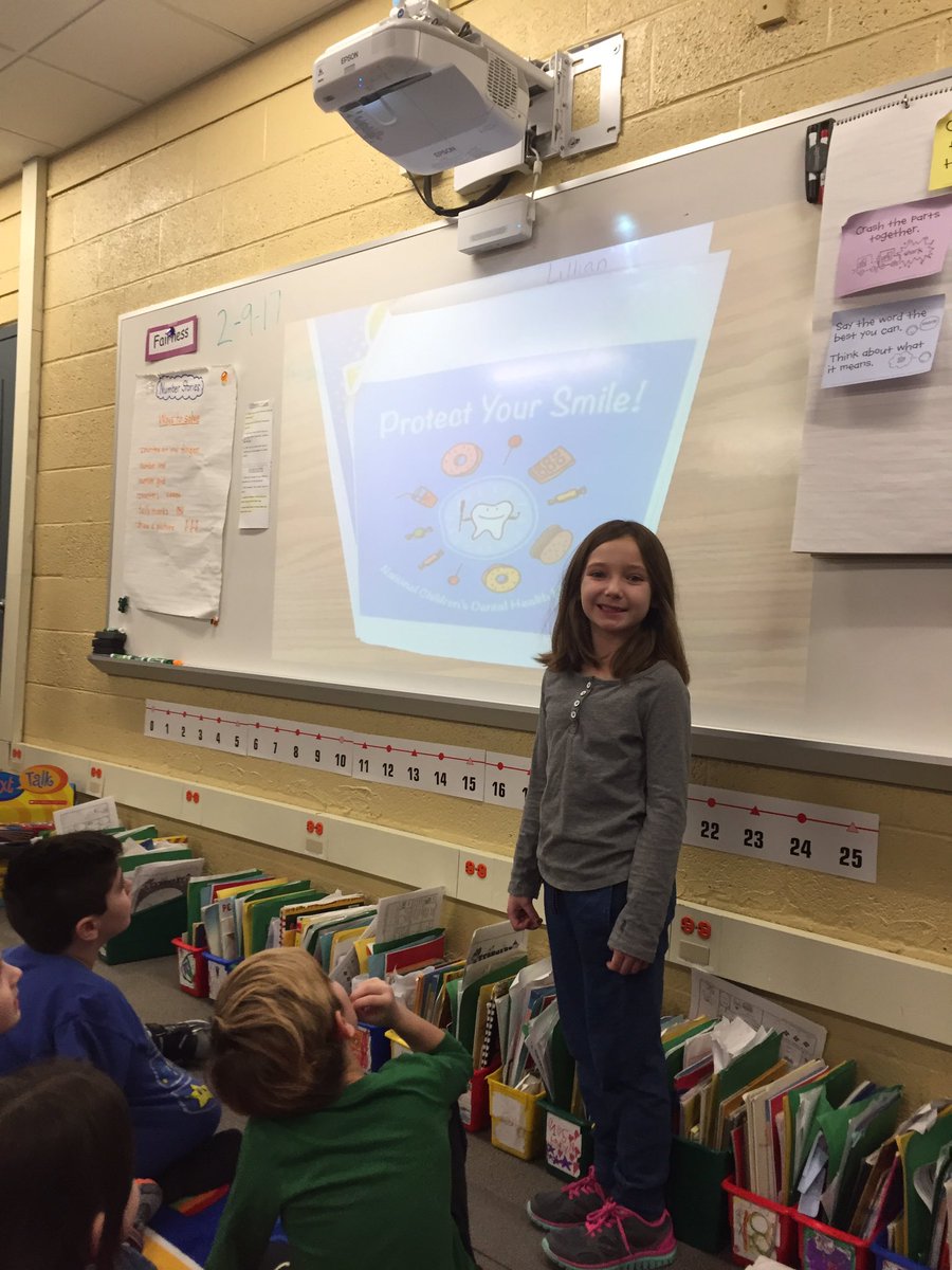 MWolynski's tweet photo. Lillian fills us in on National Children's Dental Health Month! https://t.co/5PZw2oYy7W