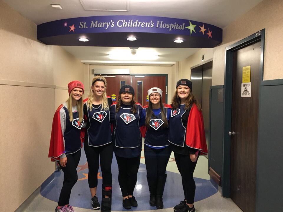 CSSLYMcrew's tweet photo. Throwback Thursday to when we were super heroes for the day and delivered hats to the children at st Mary's ❤#csslymcrew https://t.co/F7rQQEw8s5
