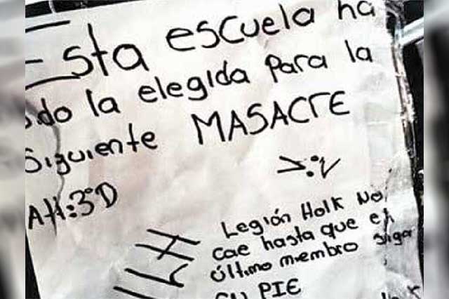 Imagen_Puebla's tweet photo. Legión Holk anuncia una masacre en telesecundaria de Iztapalapa https://t.co/lPWFJFqHKB https://t.co/GNuaRHIWP8