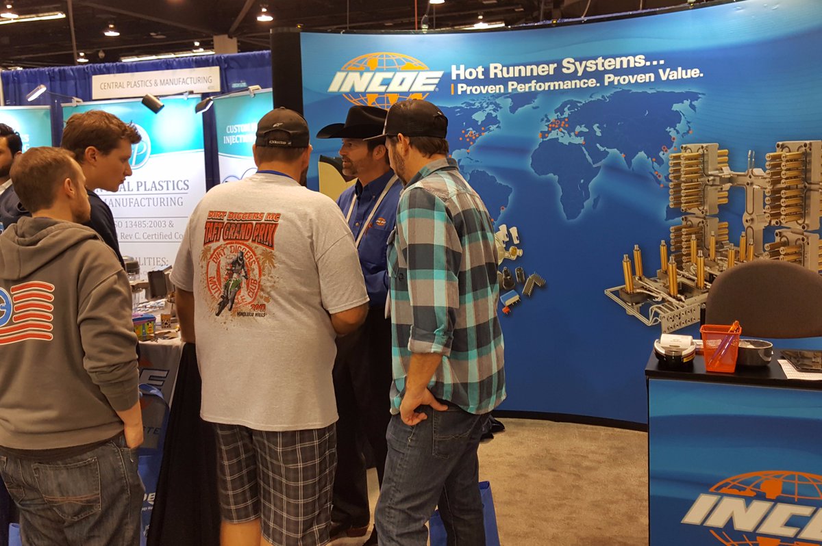 INCOEhotrunners's tweet photo. Today is the final day of #PlastecWest! Be sure to stop by the #INCOE booth to hear about our Hot Runner system solutions! https://t.co/6Wbi8EkWoO