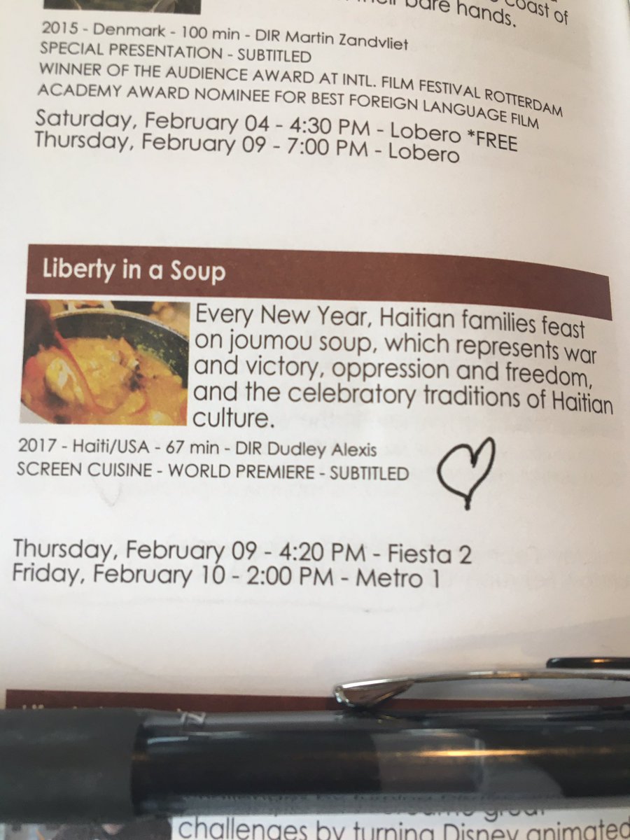 Can't wait to see this film by <a href="/DudleyAlexis/">Dudley Alexis</a>, hear the Q&amp;A (haha yes its at 4:20) 😎 #LibertyInASoup #Feature #HaitianRevolution #soupjoumou