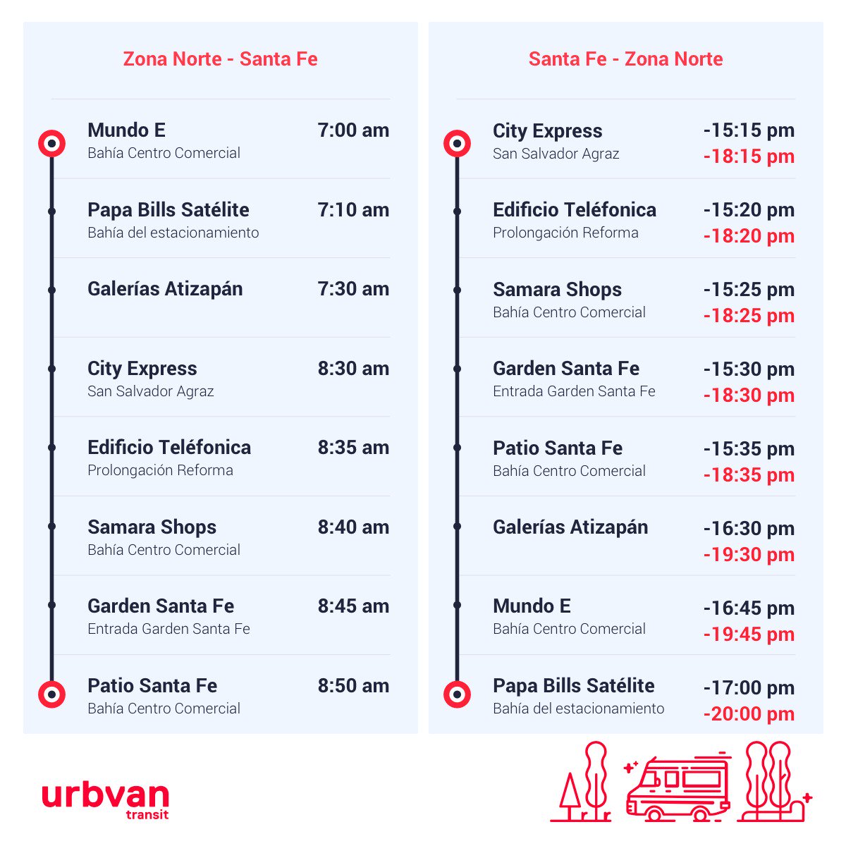 Viaja desde <a href="/CdSatelite/">Ciudad Satélite</a> a Santa Fe por $59.00 MXN con <a href="/Urbvan_Mexico/">Urbvan</a>
Te regalamos tus primeros $100.00 MXN
Utilizando el codigo "CdSatelite"