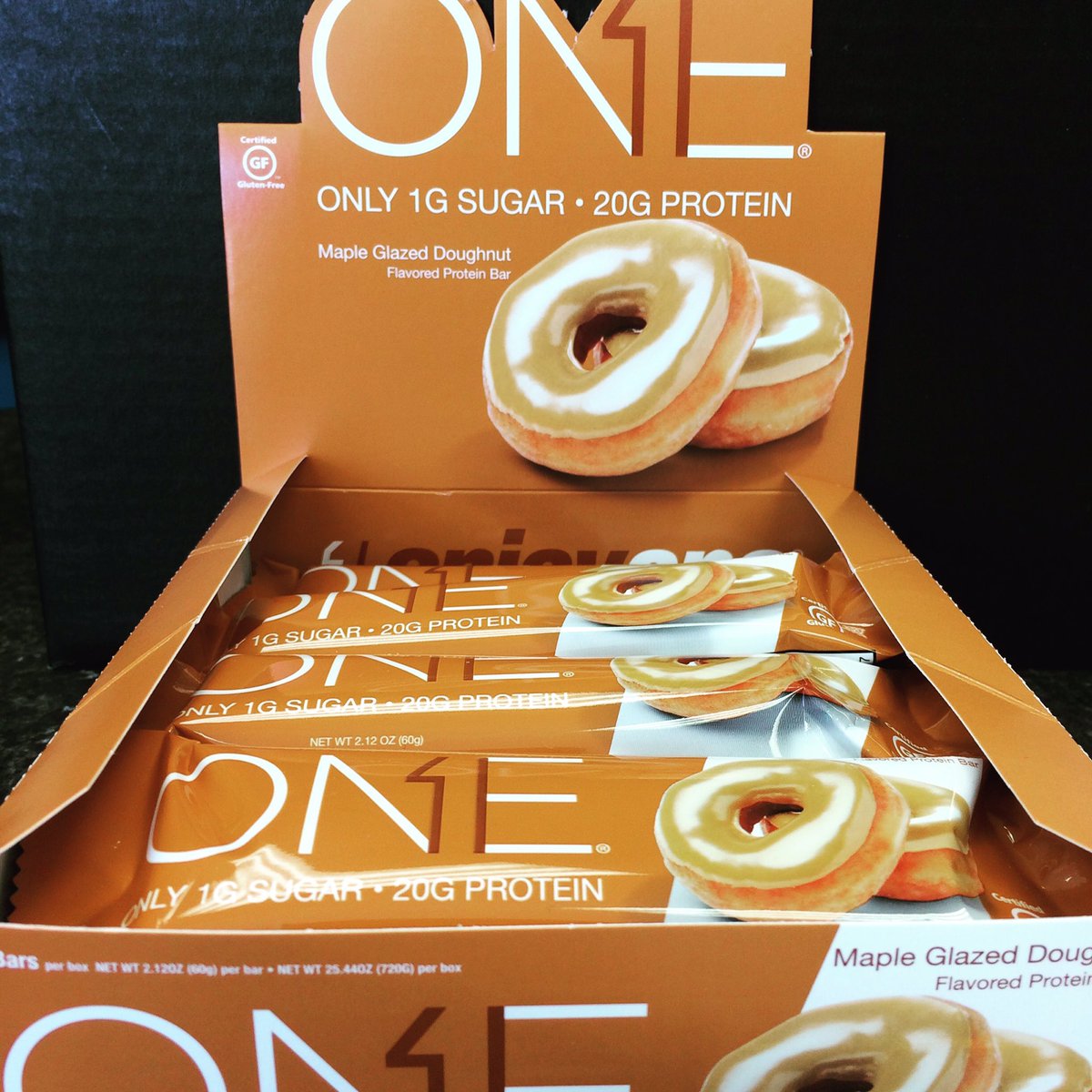 NewHeightsSupps's tweet photo. Oh Yeah! One Bar Maple Glazed Doughnut now in stock! 🍩 #nhsupps #newheightssupplements #ohyeahonebar #mapleglazeddoughnut #20gramsofprotein https://t.co/p3r4g28pJc