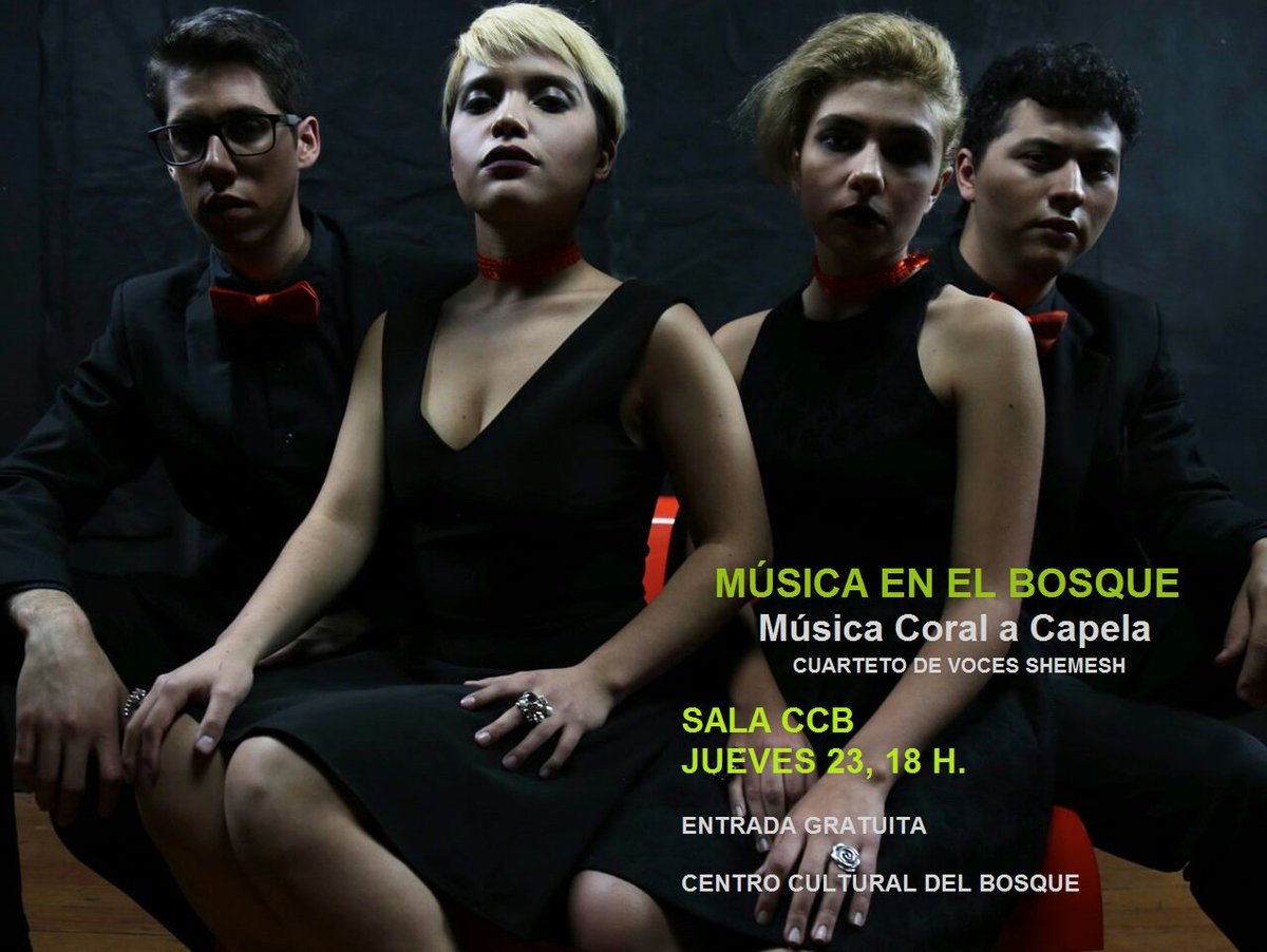 CCB_INBAL's tweet photo. Para las personas que gusten de la buena música
"Música Coral a Capela"
Sala CCB, 23 de febrero, 18 hrs. https://t.co/y5e2zHUPio