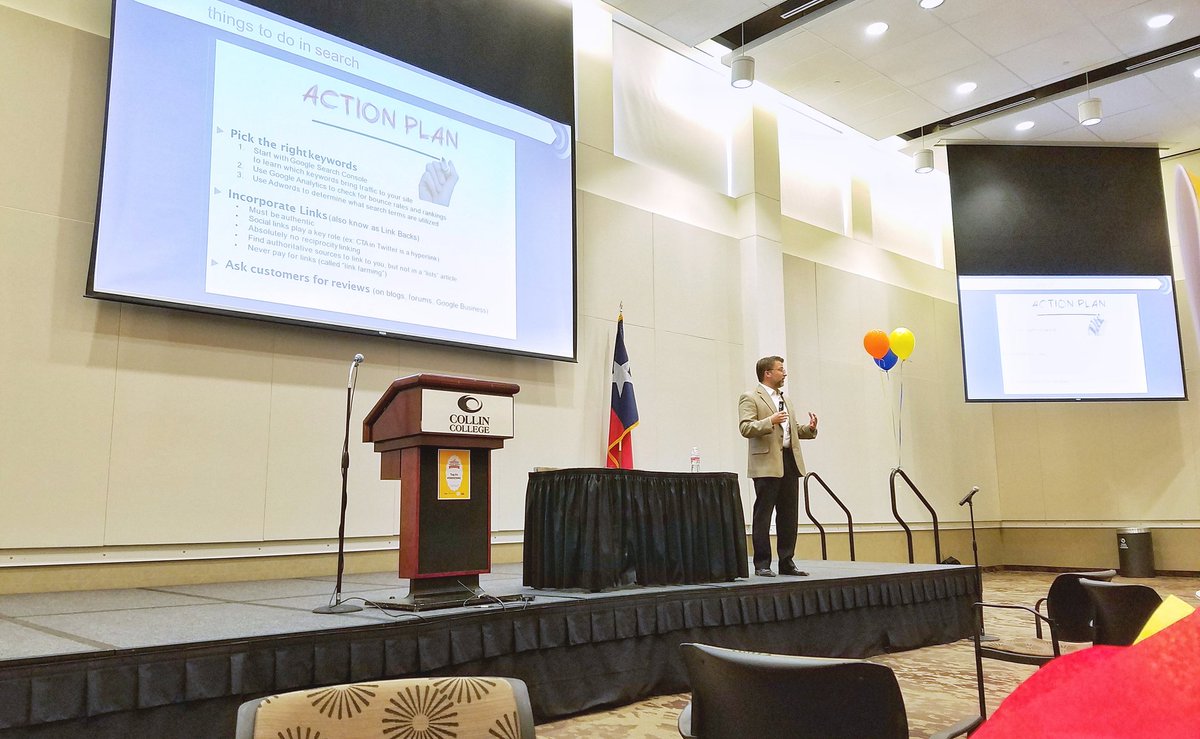 Pslaughter34's tweet photo. Attending the #SocialMedia Carnival today in #FriscoTx at the Collin College Conference Center. #sbdcsmc https://t.co/yG3HL7UMDY