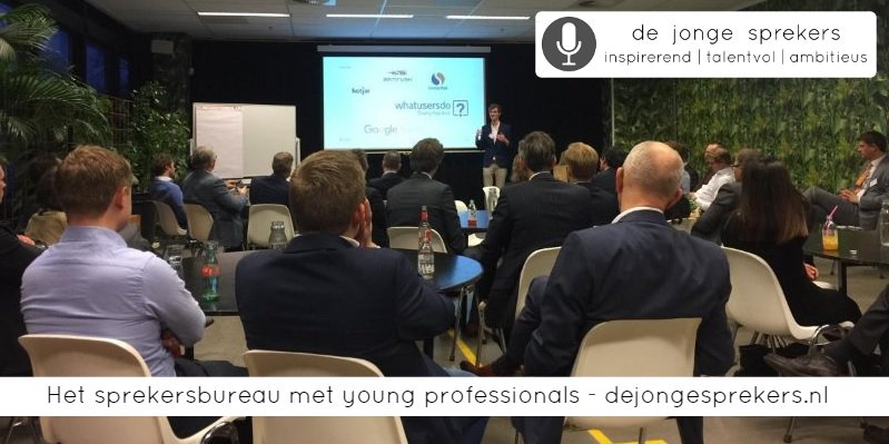 Vandaag is jonge spreker Jesse van Doren bij Charco en Dique aan het spreken over onder andere growth hacking. #spreker