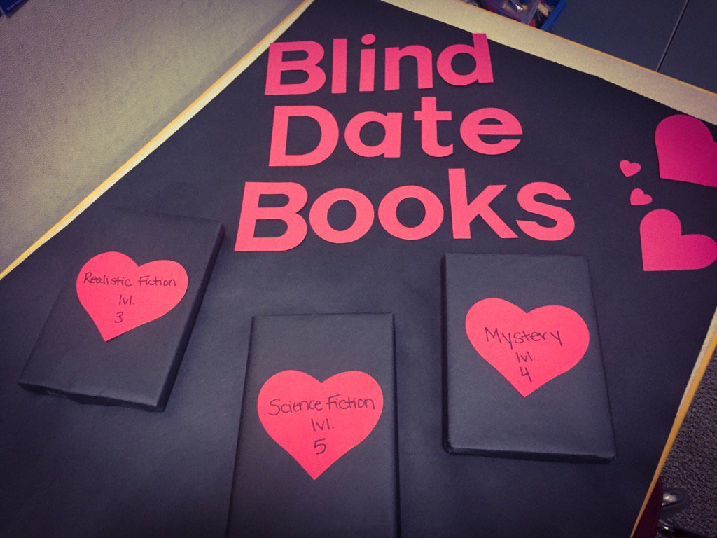 MrRslibrary's tweet photo. Blind Date Books starts today. #cksdchats #ckschools #elem_librarian https://t.co/sGo4DINSJT