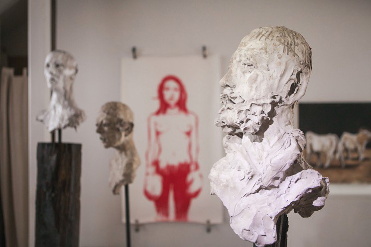 denverwestword's tweet photo. Artist Michael J. Dowling is the subject of a striking new solo, You Already Know How This Will End, at @ifoundLeon, https://t.co/BC8iNhUAuj https://t.co/iKfhZGkTEW