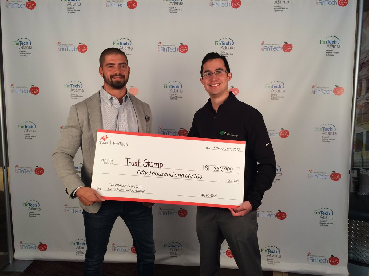 FinTech (@tagfintech) on Twitter photo Congratulations!! <a href="/truststamp/">Trust Stamp</a> for winning the 2017 <a href="/TAGFinTech/">FinTech</a> Innovation award Congratulations!! <a href="/truststamp/">Trust Stamp</a> for winning the 2017 <a href="/TAGFinTech/">FinTech</a> Innovation award