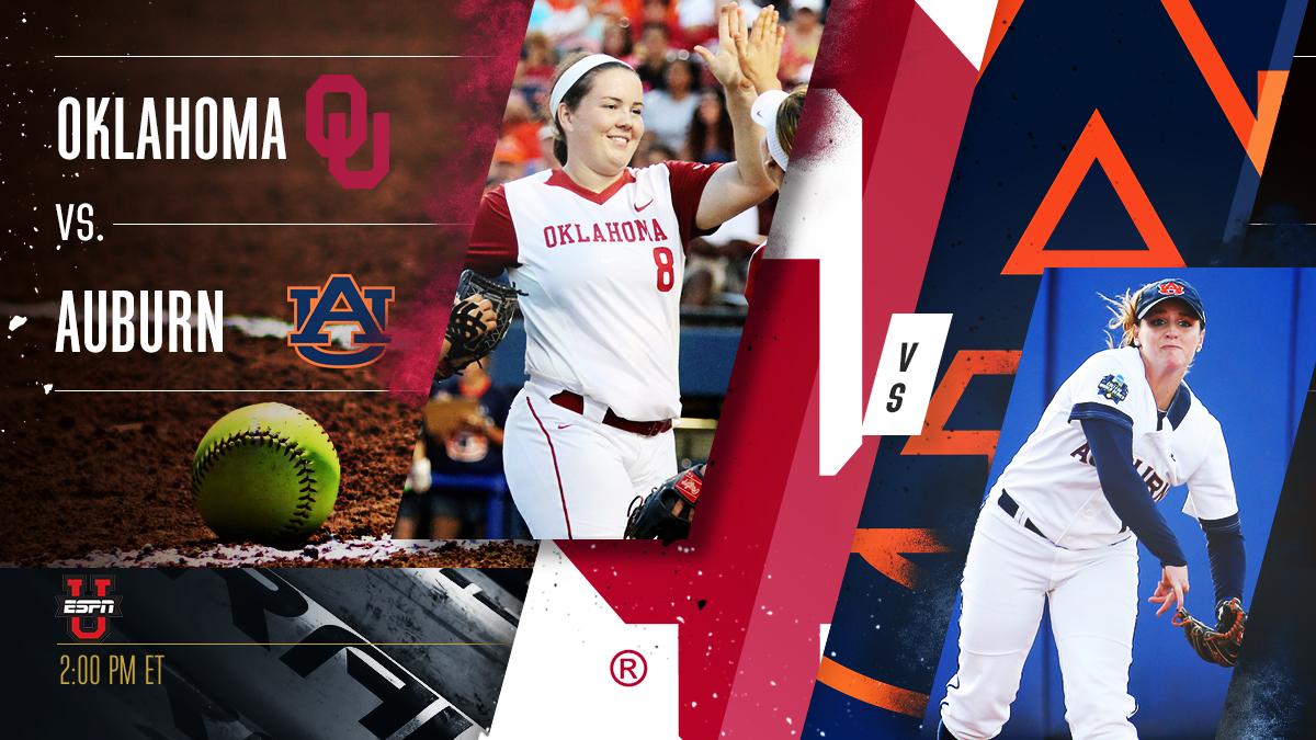 What better way to kick off the season than with a REMATCH of the 2016 #WCWS final?!

Catch <a href="/OU_Softball/">Oklahoma Softball</a> vs. <a href="/AuburnSoftball/">Auburn Softball</a> LIVE on <a href="/ESPNU/">ESPNU</a>!