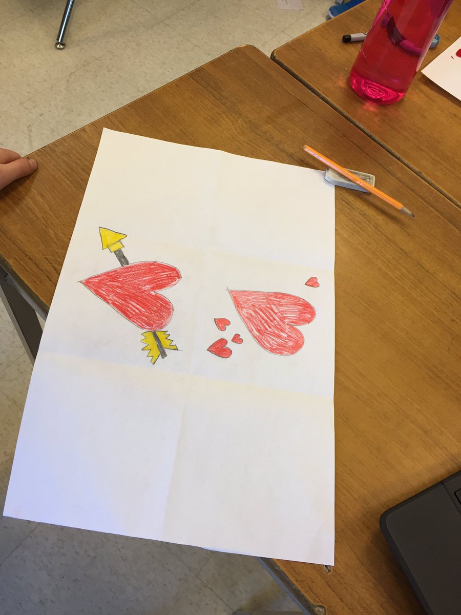 MissLRainey's tweet photo. Open ended valentines art! Using hearts in a variety of ways.@SCDSB_arts https://t.co/0etJp06Cw3