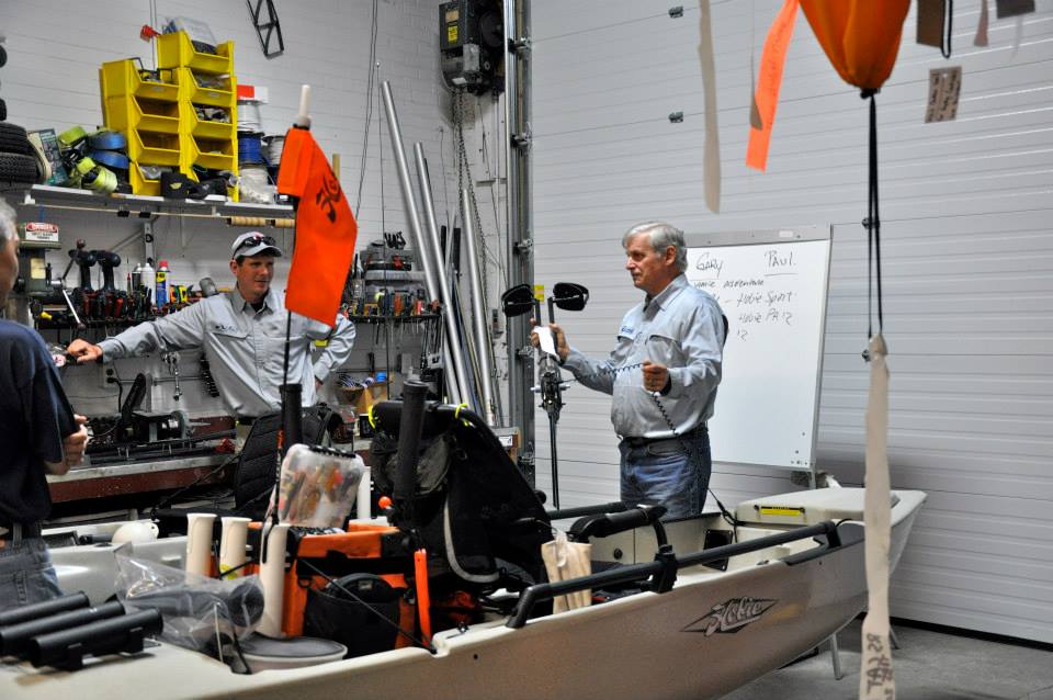 foghmarine's tweet photo. Sharing that kayak fishing knowledge ๐ #TBT Gary & Paul at our outfitting your fishing kayak seminar in 2015. #FoghThrowback #HobieFishing https://t.co/MqJJEc5ZCb