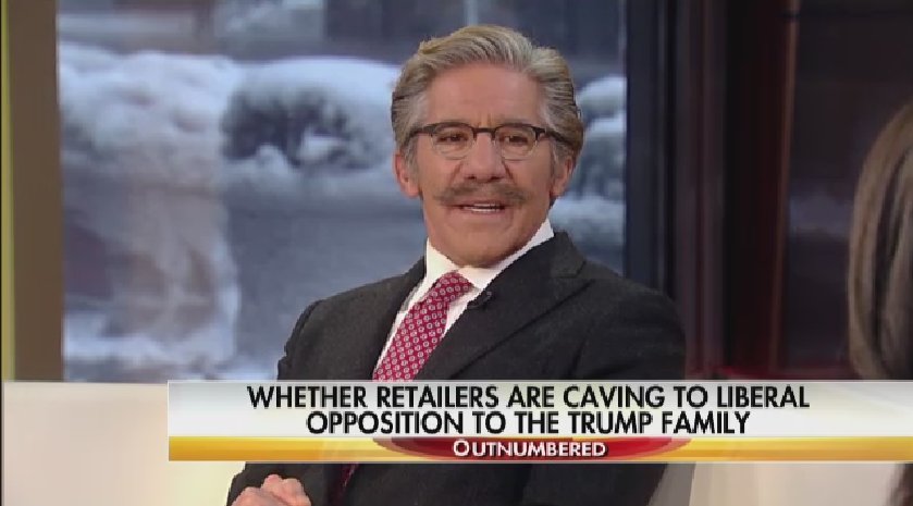 FoxNews's tweet photo. .@GeraldoRivera says "@Nordstrom stabbed @IvankaTrump in the back."  RT if you agree, heart if you disagree. https://t.co/LAhA0FU7Xn
