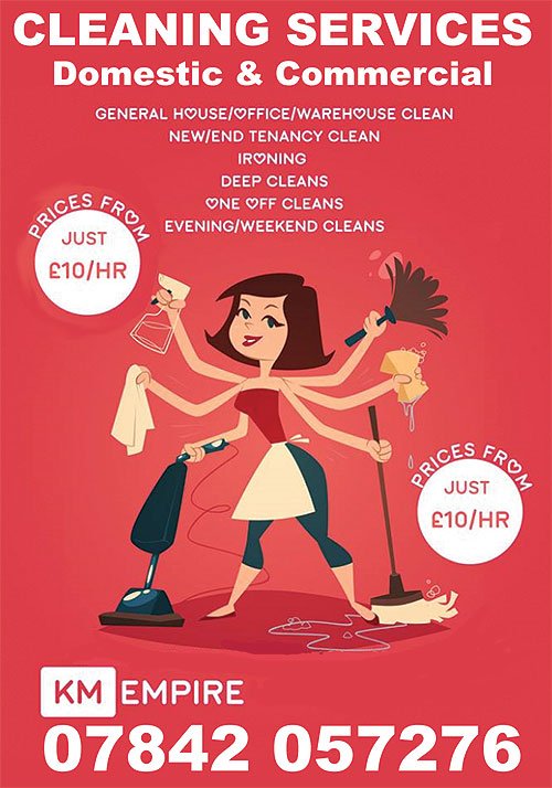 KM Cleaning Services 07842 057 276 theboltondirectory.co.uk/km-cleaning-se…