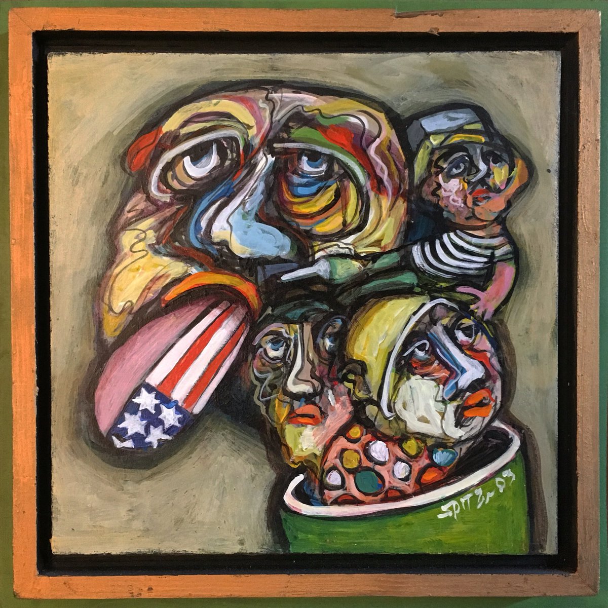 KP Series #surrealism #portrait #painting #acrylicpainting #political #politicalart #surrealpainting #fineart #art jimspitzerart.com
