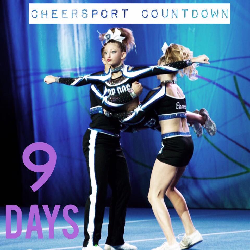 💙😍9️⃣days away! #CHEERSPORT2017 #cheersportcountdown