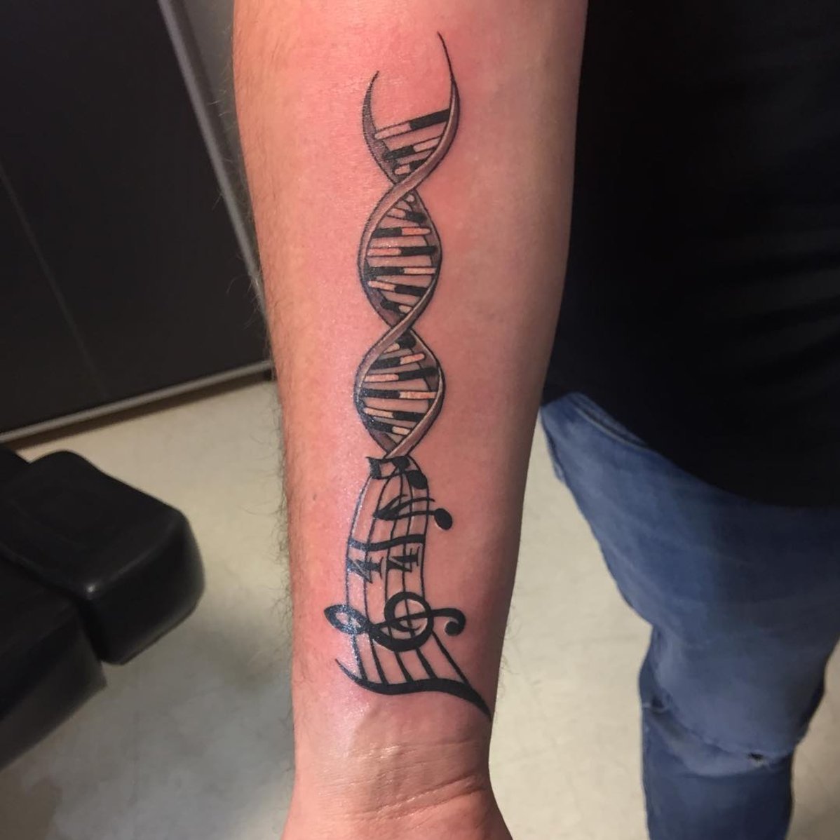 Damon Conklin Rainbow Music DNA by Damon Conklin TattooNOW