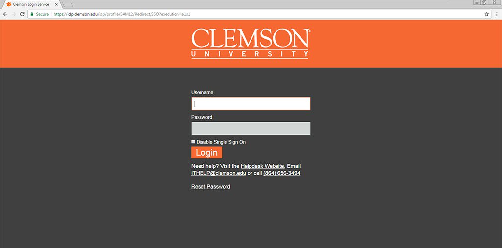 ClemsonIT's tweet photo. 🚨 SECURITY UPDATE: Users will see a new login page starting on Tuesday for web apps like Canvas, iROAR and more: https://t.co/ShQDAmLsoM 🚨 https://t.co/02FRx5bihl