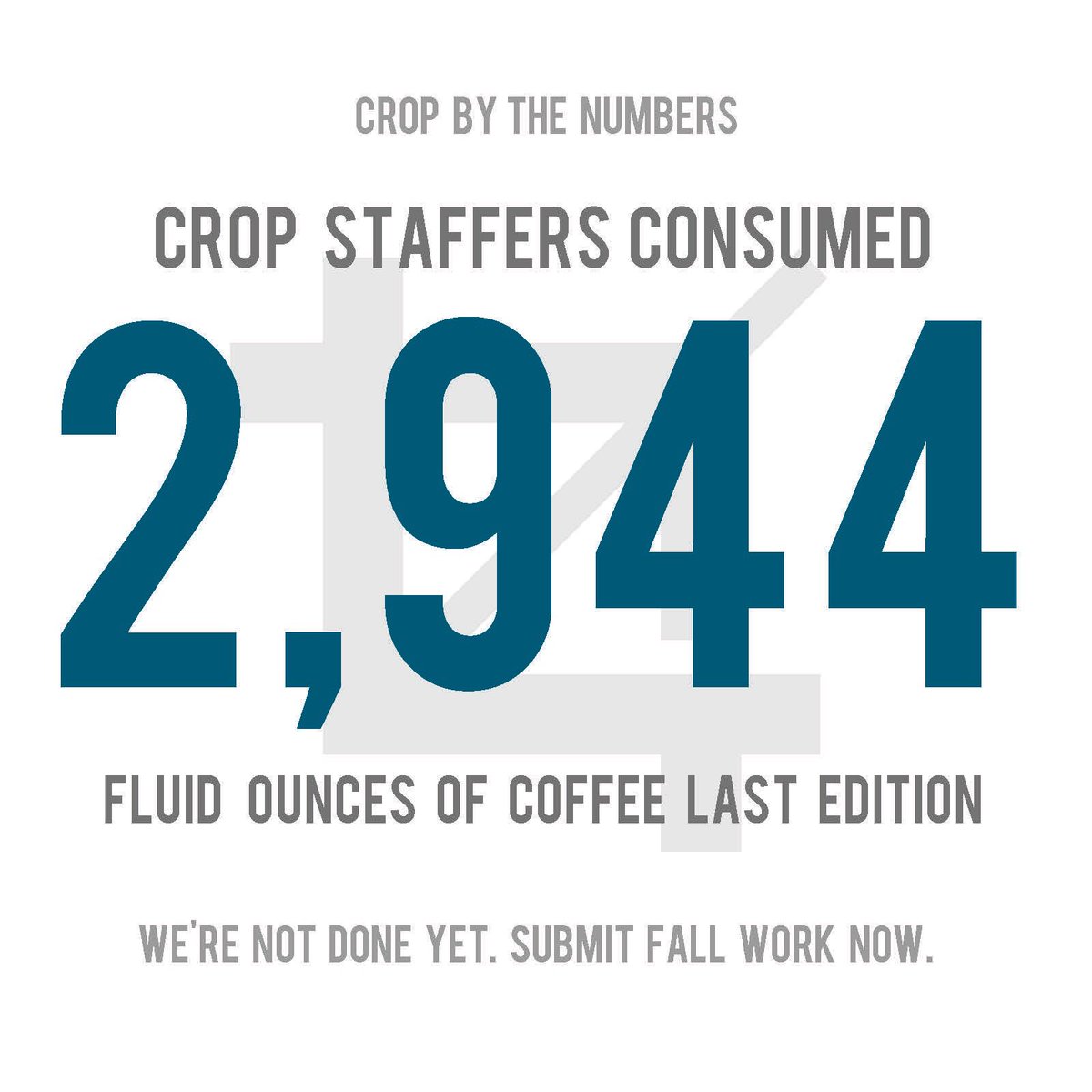 cropttu's tweet photo. Submit your work from Fall 2016. Deadline is in 48 hours. Head to https://t.co/3N8ak123rf for info
#DropItLikeItsCROP #SpringSubmission https://t.co/Xb8LeBbFg7