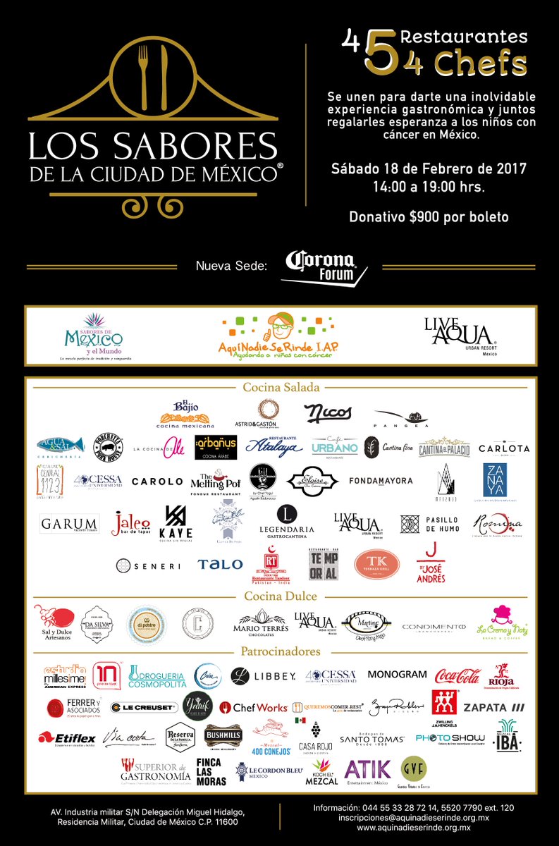 Gracias a los patrocinadores de @SaboresCdMex su apoyo irá directamente al tratamiento de nuestros niños con cáncer. 18Feb <a href="/Hipodromo_MX/">Hipódromo Américas</a>