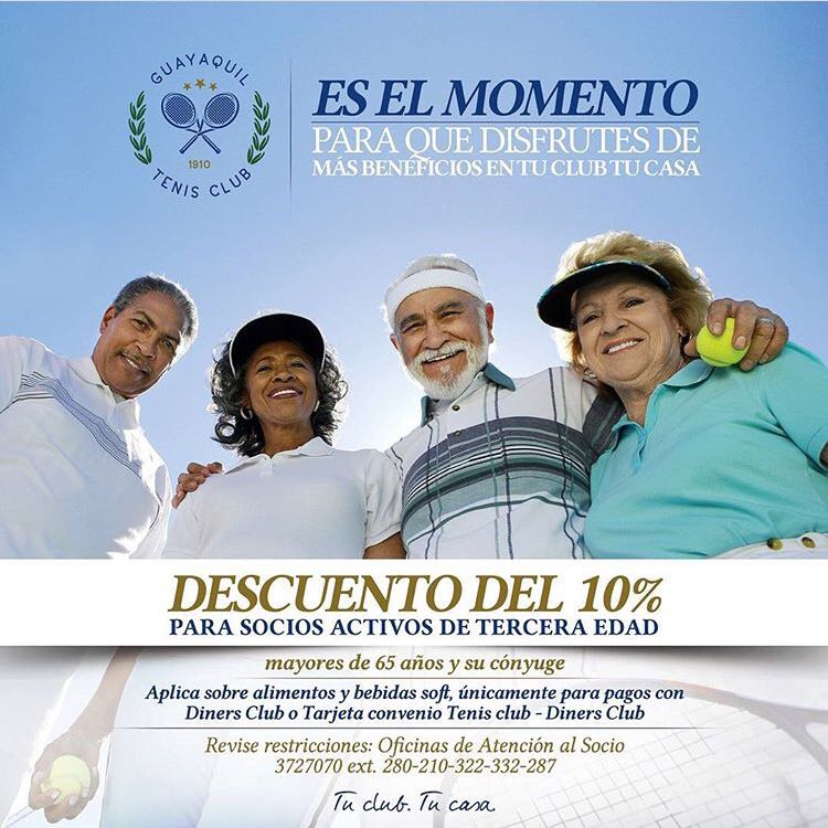 TenisClubSambo's tweet photo. Es el momento para que disfrutes de más beneficios 👉 Tu club tu casa #TenisClubSamborondon https://t.co/ncAlPxKpXv
