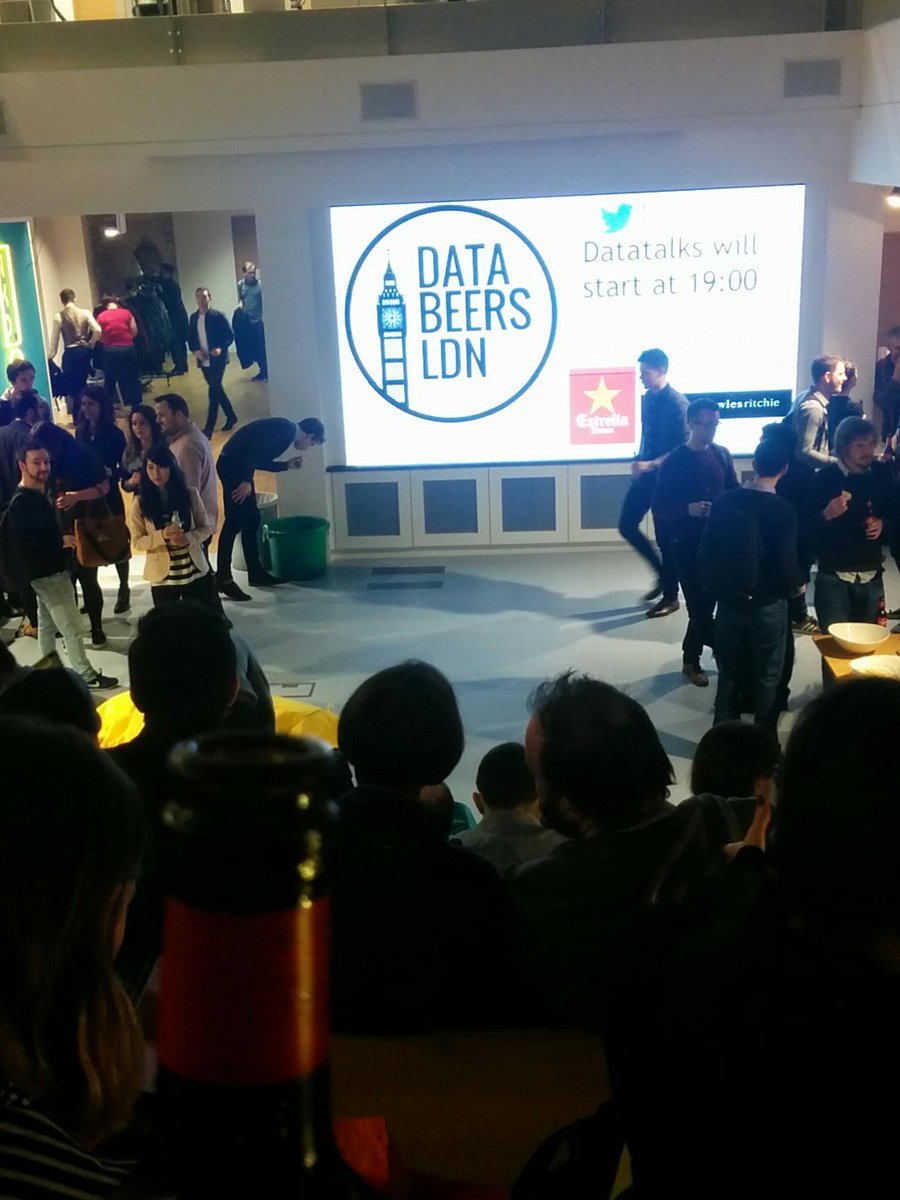 gvnmzz's tweet photo. About to start #databeers @databeersldn https://t.co/b50JTZp3jg