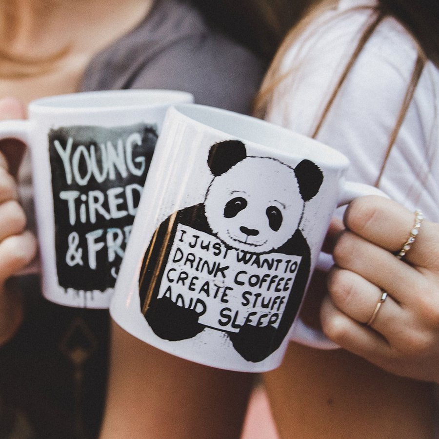 DesignByHumans's tweet photo. Calling the caffeine addicted!
RT &amp; tell us how you make your coffee for a chance to win one of our swanky new mugs. https://t.co/G0UhKTn7No https://t.co/6ShIh8K1gg