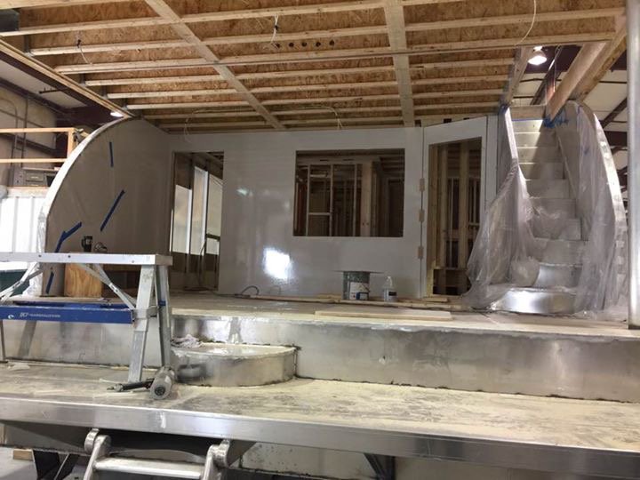 C4CLKN's tweet photo. Look at the stern deck on our new yacht....grand staircase and enough space for about 35 people to mingle!  #namethatyacht @VisitLakeNorman https://t.co/f5W7Z5HUfX