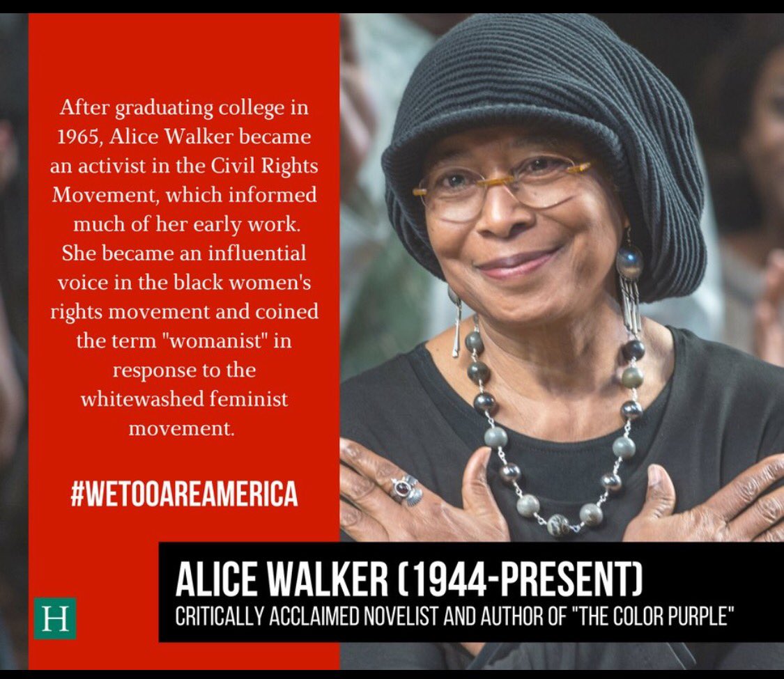 Happy 73rd birthday to critically acclaimed novelist Alice Walker.   