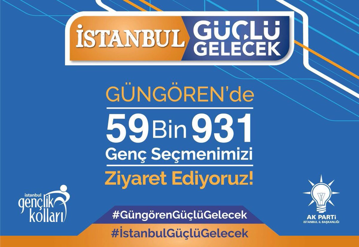 #İstanbulGüçlüGelecek projemiz kapsamnda <a href="/akgencgungoren/">AK Gençlik Güngören</a> İlçemizin Güngören Mah.'de SYK üyelerimizle bir araya geldik
#GüngörenGüçlüGelecek