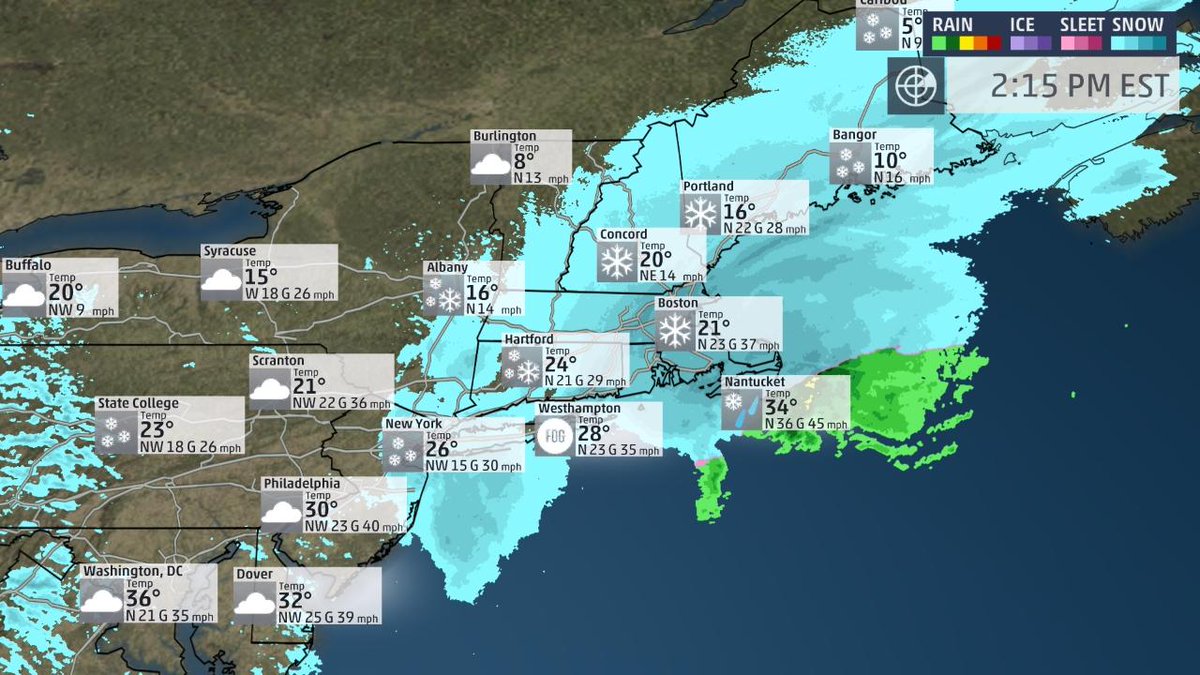 Our top snowfall total, so far, is 18.0 inches in Ludlow, Massachusetts