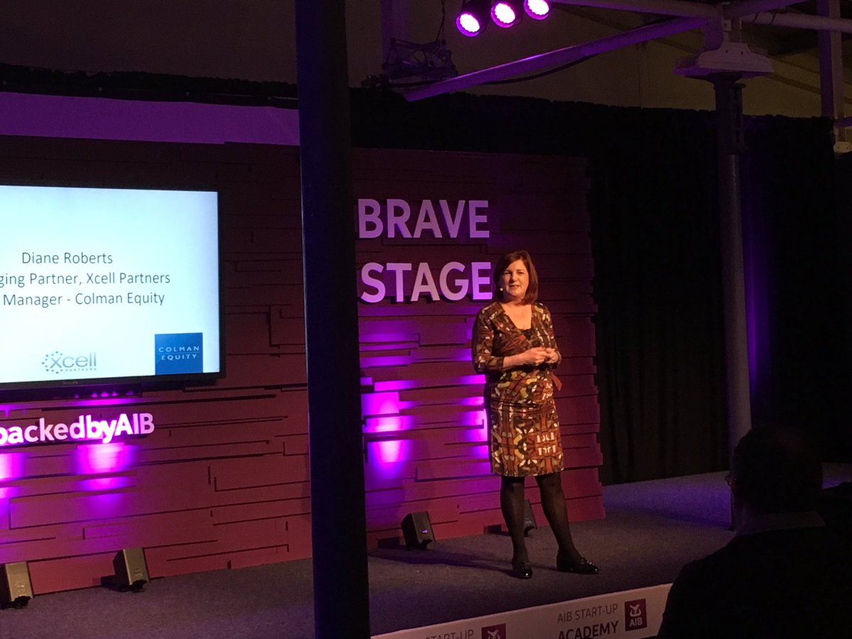 .@dianerbrts @XcellPartners surrounds herself with optimists aka entrepreneurs. <a href="/AIBBiz/">AIB Business</a> #startup  <a href="/PropelNI/">Propel Programme</a> @startplanetNI #backedbyAIB