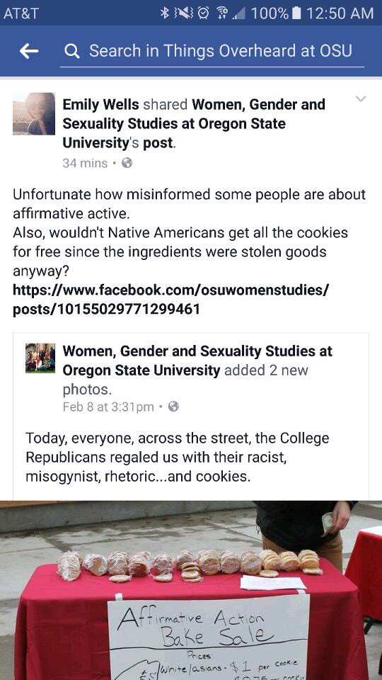 turningpointosu's tweet photo. This was probably the best reaction we had to our bake sale aside from the triggered snowflakes at the actual event. https://t.co/1tN92fM1zm