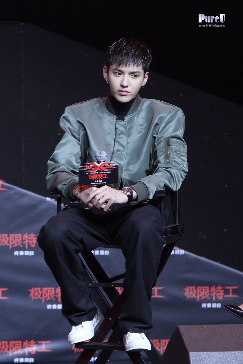 PureU_kris's tweet photo. 170209 Return of Xander Cage Beijing Premiere #Wuyifan #KrisWu #xxxMovie https://t.co/uDJeP8VVos