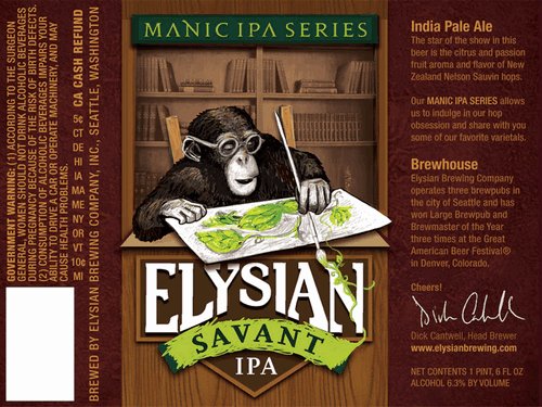 beerpulse's tweet photo. .@ElysianBrewing Savant IPA, latest in Manic IPA series, returns
https://t.co/wrZ1yAmHSr #WAbeer #SEAbeer #elysianbrewing #elysiansavant https://t.co/mDiEJkjbl5