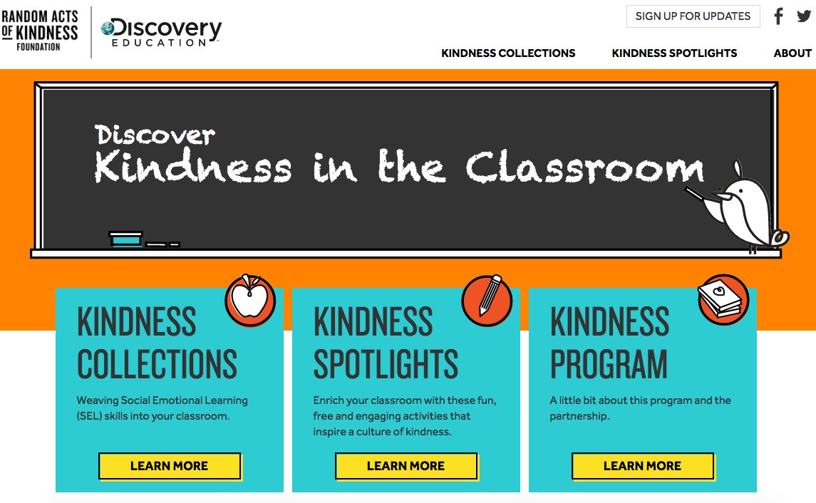 rwarren42's tweet image. Create a #KindnessCollection with @DiscoveryEd #DiscoverKindnessintheClassroom discoverkindnessintheclassroom.com