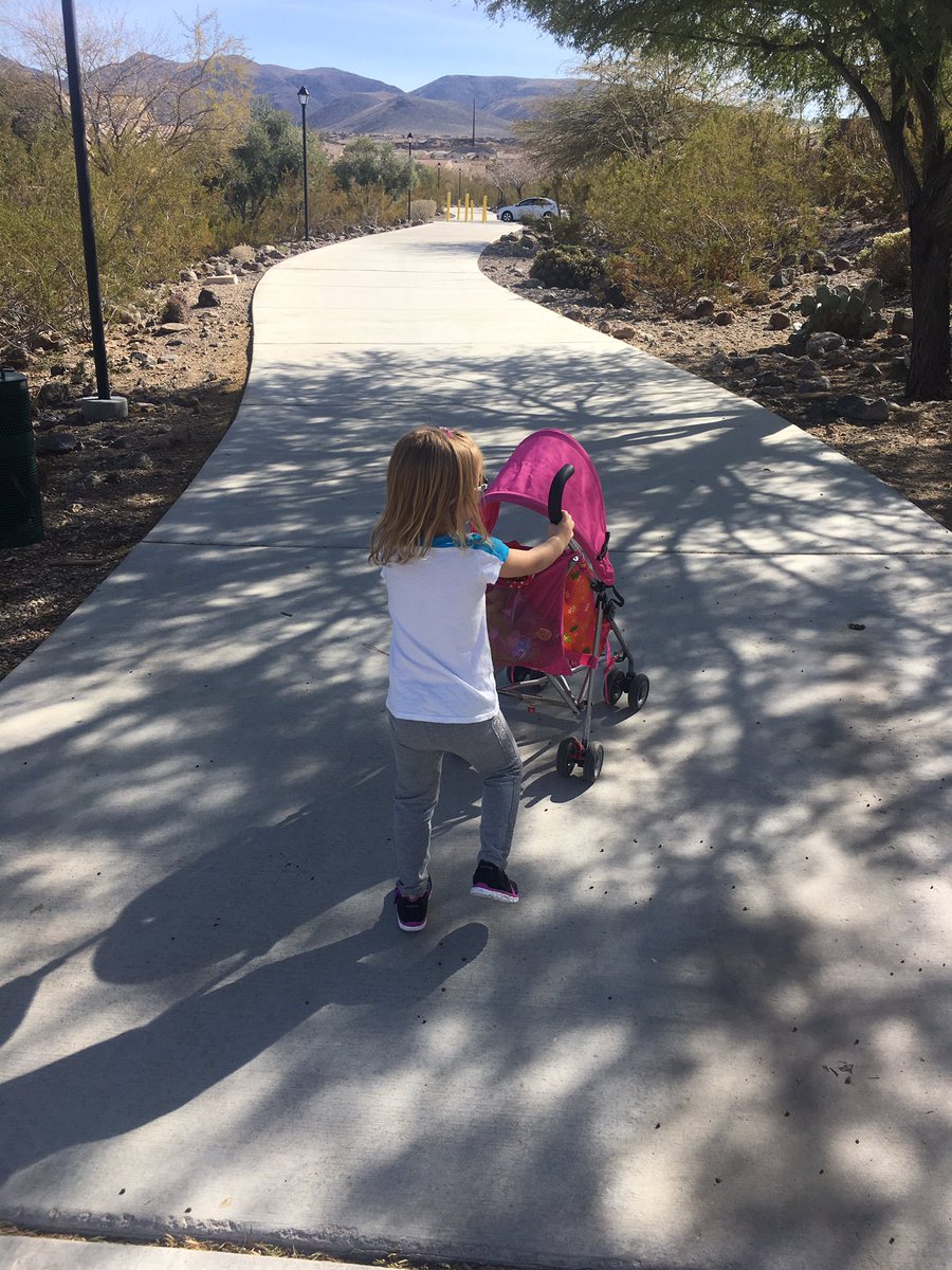 laurahunsaker's tweet photo. She wants to push the stroller. I tried to see if she'd push me in it but no dice. #itssofreakinghot #wth #itsfebruarystill https://t.co/4Lq0I8y07y