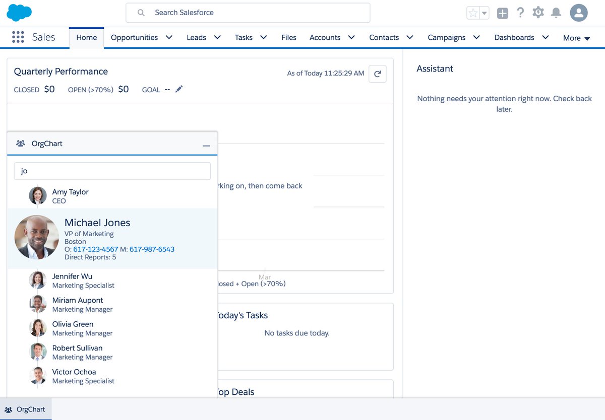 Salesforce Org Chart Lightning