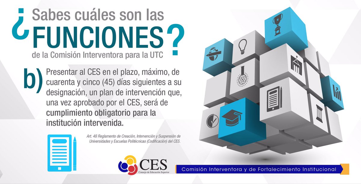 ExcelenciaUTC's tweet photo. ¿Sabías que el cumplimiento del Plan de #ExcelenciaUTC es otra función de la CIFI? Conoce más sobre su contenido > https://t.co/LJDqRvq3La https://t.co/hOZzaeXOjb