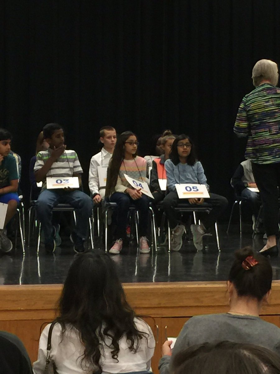 AprilGreear's tweet photo. Cheering on our fabulous student, Aisha Rashid, at regional Spelling Bee! #RiverRidgeElem https://t.co/V9ASn0K1aR