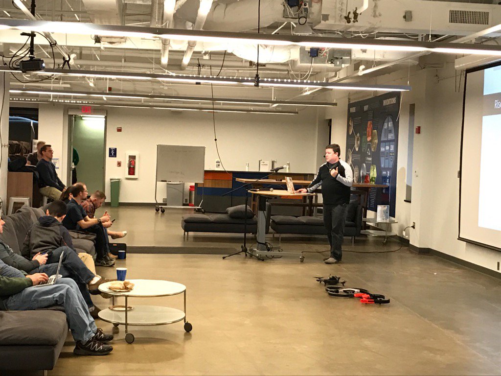 JamesRVann's tweet photo. @adrianpomilio presenting at #trilug tonight. Great job. https://t.co/dVJXynKEwb