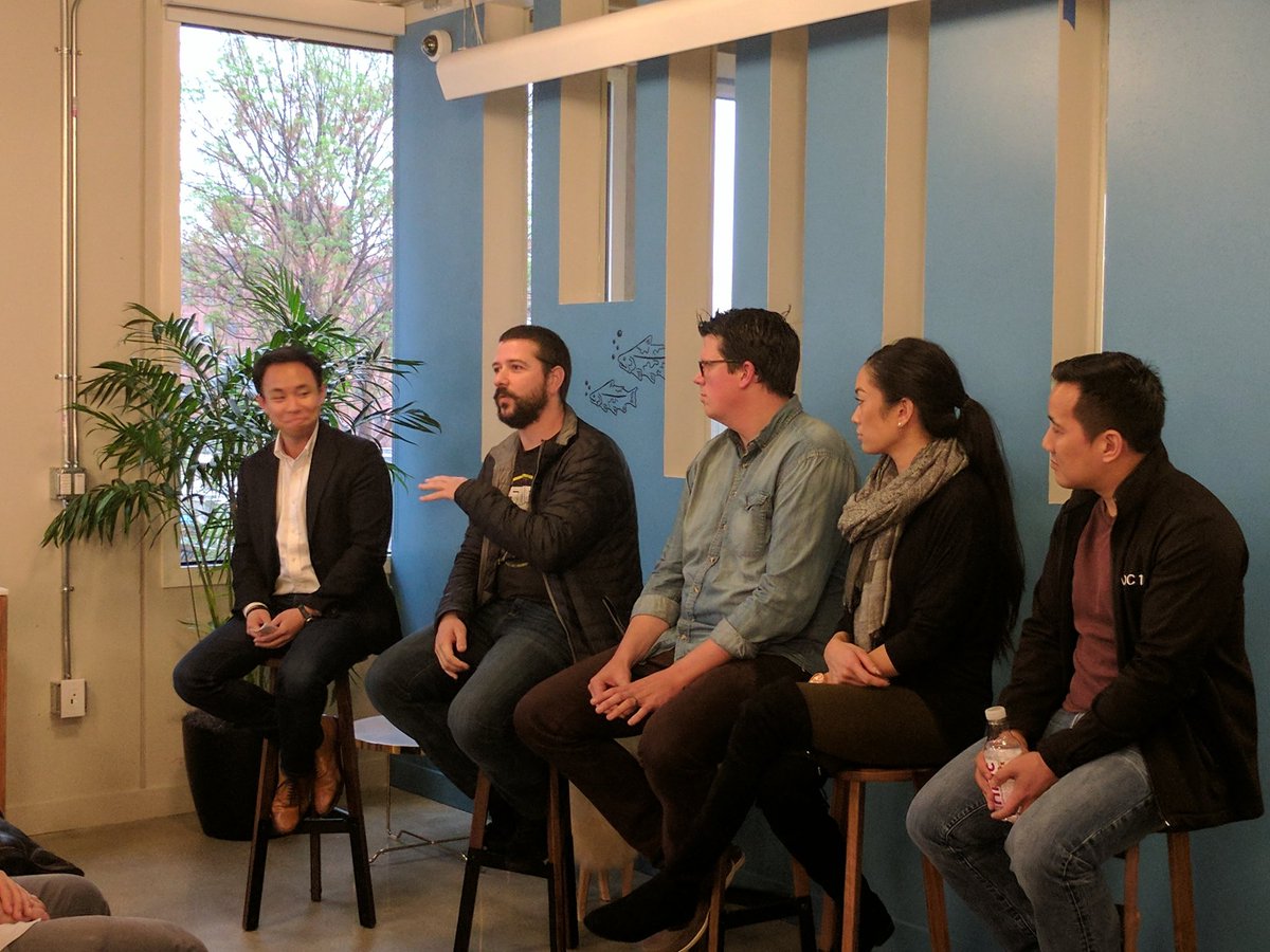 greenbits's tweet photo. Our CEO, @bcurren, speaking at @WeWork during the #NewCoBay festival! @NewCo #BuddingIndustry https://t.co/vQe3gwtHWe