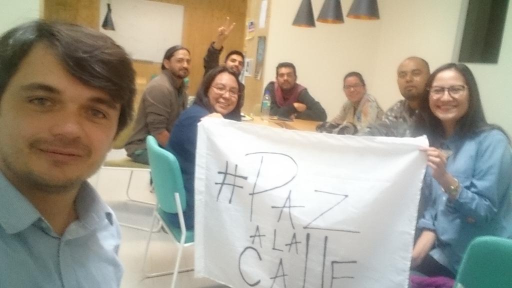 jciglesi's tweet photo. Coordinando esfuerzos por la Paz de Colombia @VocesPazEc @PazALaCalleCol https://t.co/gS5hUn2bDQ