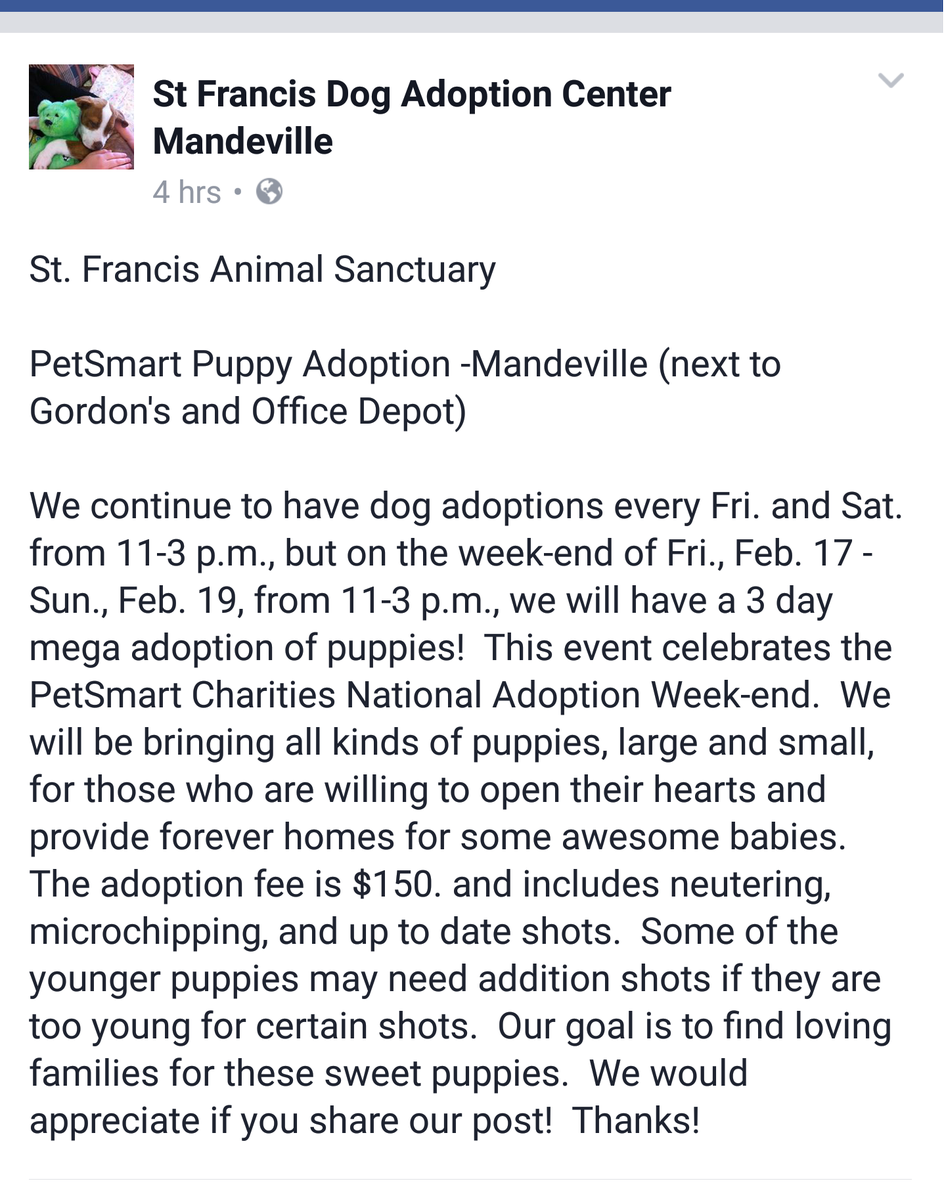 PetSmart Mandeville tweet media