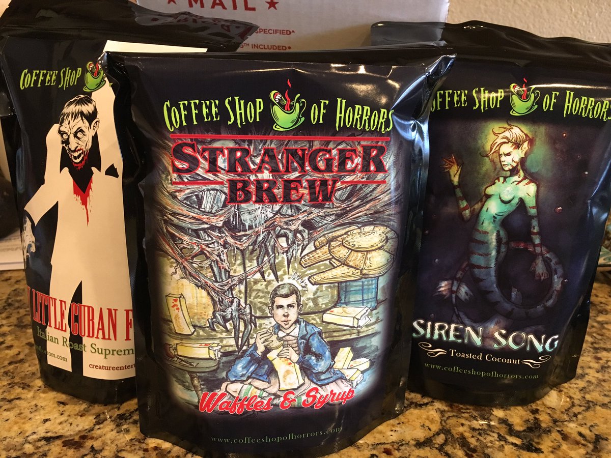 Scream_Cast's tweet photo. Received some incredible coffee from @CSoH! Can't wait to try Stranger Brew! 🤘 https://t.co/KV58Qal5KT