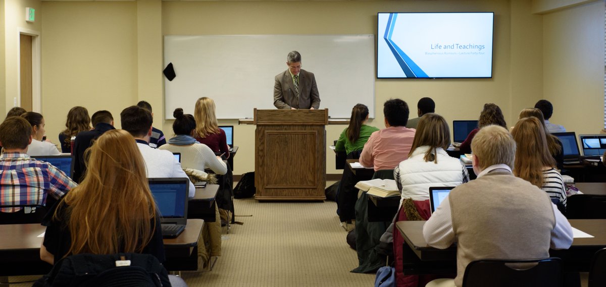 PCG_News's tweet image. Newly renovated classrooms being used by #HWAC freshmen and sophomores for &quot;Life and Teachings&quot; and &quot;Old Testament Survey&quot; respectively.